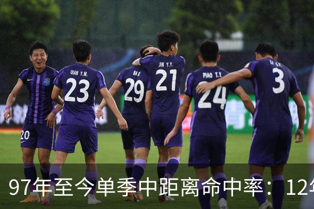97年至今单季中距离命中率：12年贾米森最铁 嘴哥&威少&乔治在列